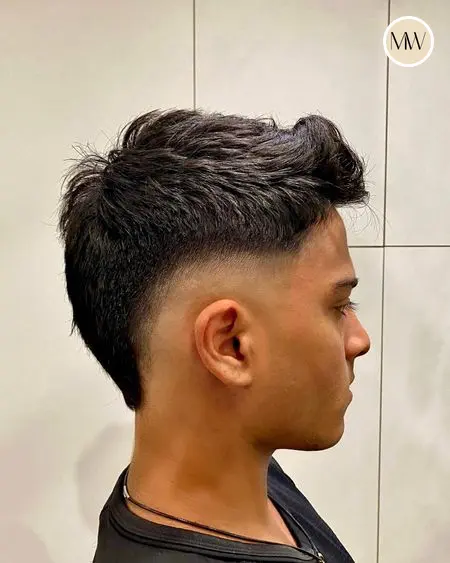 Coupe homme dégradée, texture naturelle — Salon MW Coiffure, Saint-Gilles-les-Bains, La Réunion