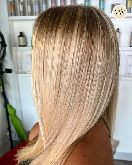 Balayage blond lumineux, lissage soyeux — Salon MW Coiffure, Saint-Gilles-les-Bains, La Réunion