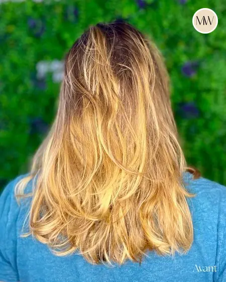 Balayage blond ensoleillé, ondulations — Salon MW Coiffure, Saint-Gilles-les-Bains, La Réunion