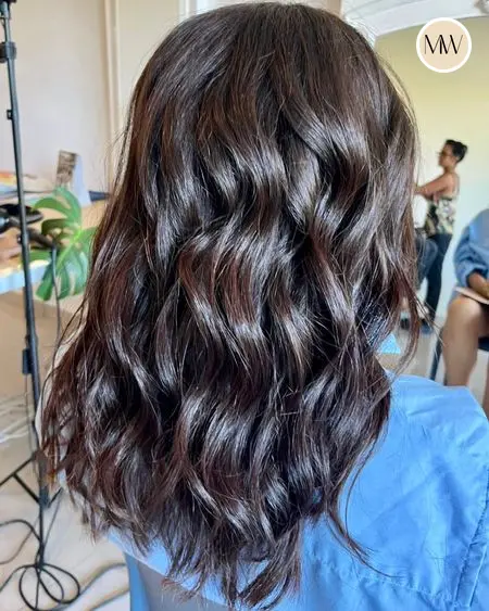 Brun profond, beach waves — Salon MW Coiffure, Saint-Gilles-les-Bains, La Réunion