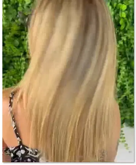 Blond lissé